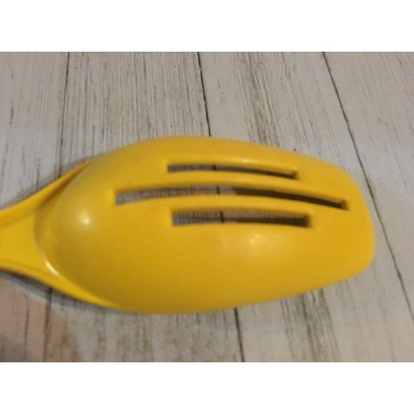 Vintage Foley #7 Golden Rod Yellow Nylon Plastic Slotted Spoon 11" - Picture 4 of 6
